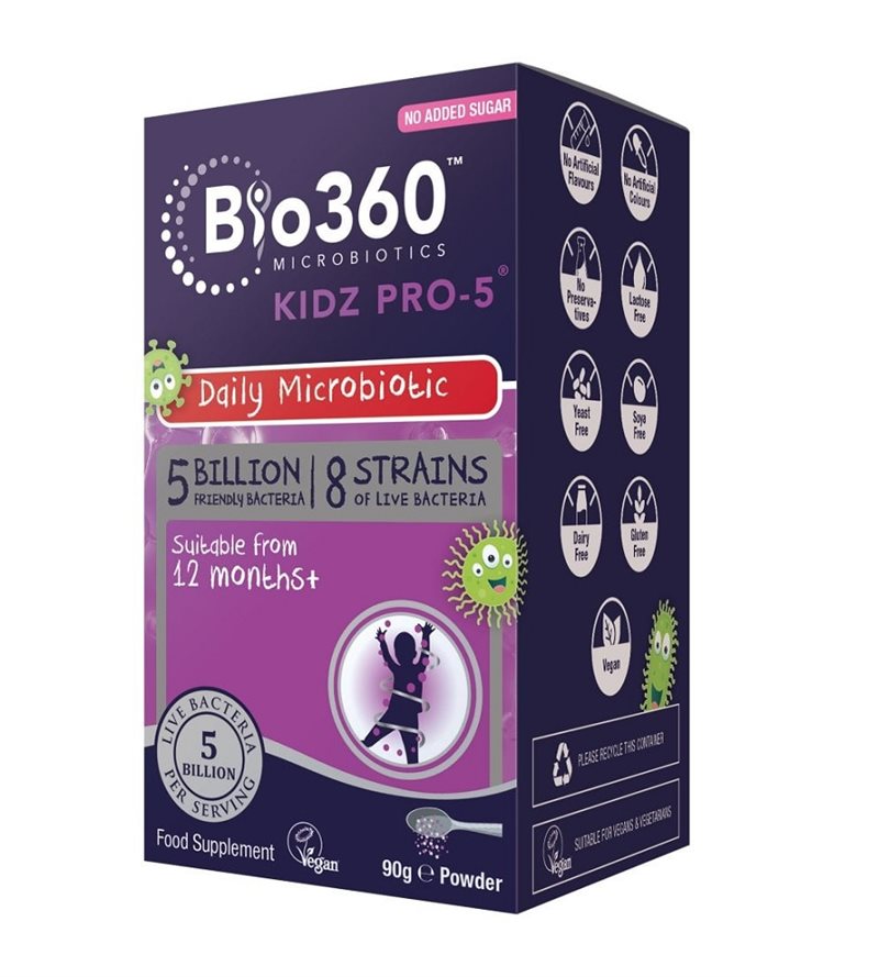 Natures Aid Bio360 Kidz Pro-5 Daily Microbiotic 90g